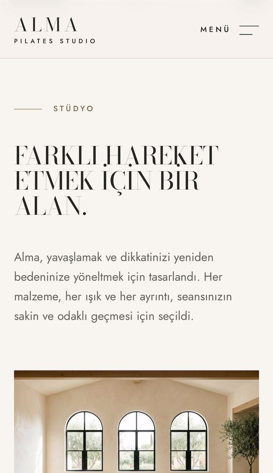 ALMA PILATES STUDIO mobil görünümü